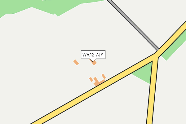 WR12 7JY map - OS OpenMap – Local (Ordnance Survey) WR12 7JY map - OS OpenMap – Local (Ordnance Survey)