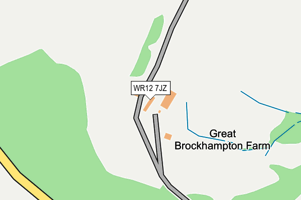 WR12 7JZ map - OS OpenMap – Local (Ordnance Survey) WR12 7JZ map - OS OpenMap – Local (Ordnance Survey)