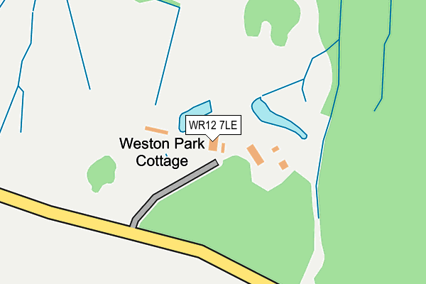 WR12 7LE map - OS OpenMap – Local (Ordnance Survey) WR12 7LE map - OS OpenMap – Local (Ordnance Survey)