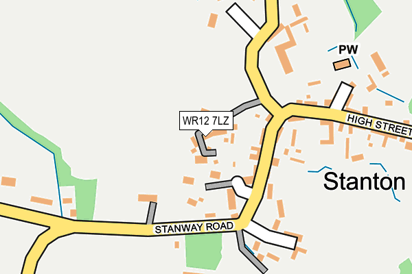 WR12 7LZ map - OS OpenMap – Local (Ordnance Survey) WR12 7LZ map - OS OpenMap – Local (Ordnance Survey)