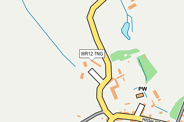 WR12 7NG map - OS OpenMap – Local (Ordnance Survey) WR12 7NG map - OS OpenMap – Local (Ordnance Survey)