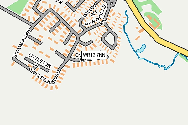 WR12 7NN map - OS OpenMap – Local (Ordnance Survey) WR12 7NN map - OS OpenMap – Local (Ordnance Survey)