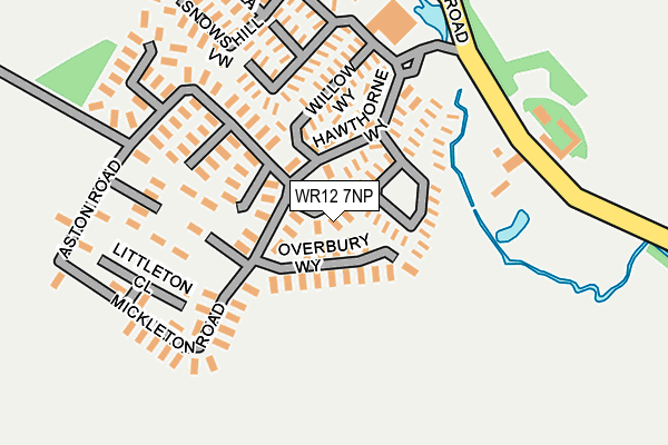 WR12 7NP map - OS OpenMap – Local (Ordnance Survey) WR12 7NP map - OS OpenMap – Local (Ordnance Survey)