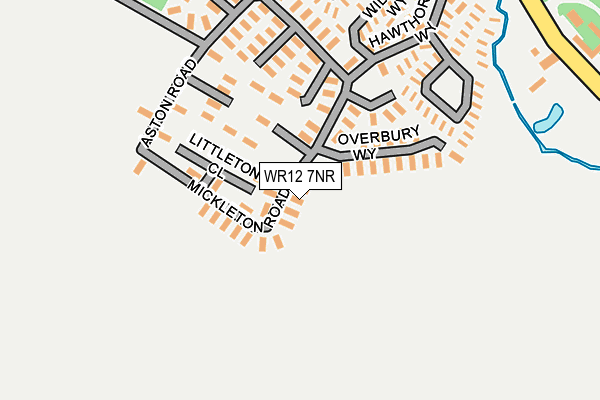 WR12 7NR map - OS OpenMap – Local (Ordnance Survey) WR12 7NR map - OS OpenMap – Local (Ordnance Survey)
