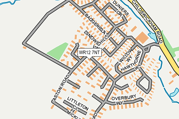 WR12 7NT map - OS OpenMap – Local (Ordnance Survey) WR12 7NT map - OS OpenMap – Local (Ordnance Survey)