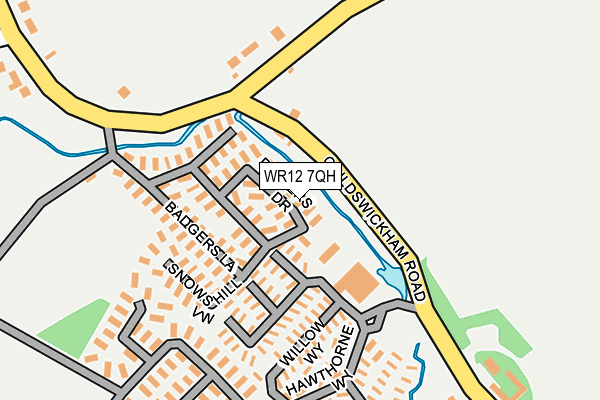WR12 7QH map - OS OpenMap – Local (Ordnance Survey) WR12 7QH map - OS OpenMap – Local (Ordnance Survey)