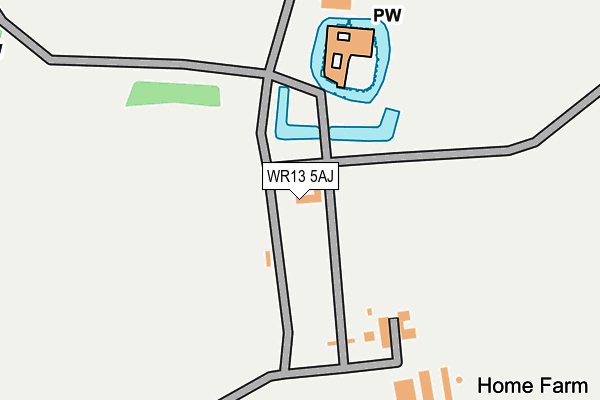 WR13 5AJ map - OS OpenMap – Local (Ordnance Survey) WR13 5AJ map - OS OpenMap – Local (Ordnance Survey)