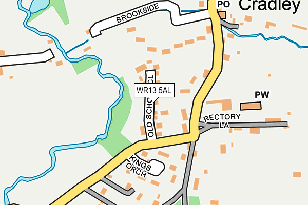 WR13 5AL map - OS OpenMap – Local (Ordnance Survey) WR13 5AL map - OS OpenMap – Local (Ordnance Survey)