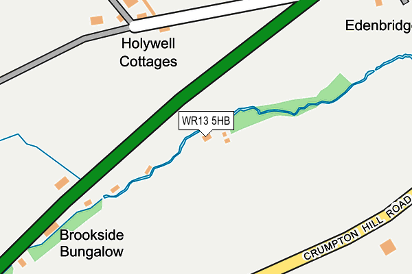 WR13 5HB map - OS OpenMap – Local (Ordnance Survey) WR13 5HB map - OS OpenMap – Local (Ordnance Survey)