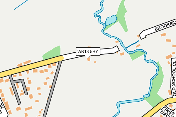 WR13 5HY map - OS OpenMap – Local (Ordnance Survey) WR13 5HY map - OS OpenMap – Local (Ordnance Survey)