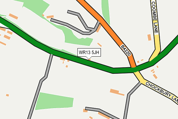 WR13 5JH map - OS OpenMap – Local (Ordnance Survey) WR13 5JH map - OS OpenMap – Local (Ordnance Survey)