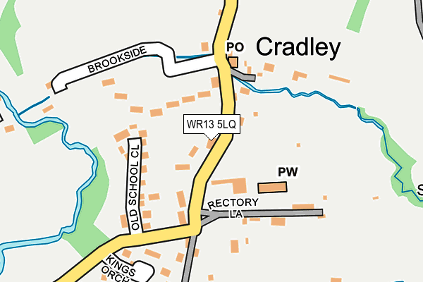 WR13 5LQ map - OS OpenMap – Local (Ordnance Survey) WR13 5LQ map - OS OpenMap – Local (Ordnance Survey)