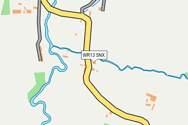 WR13 5NX map - OS OpenMap – Local (Ordnance Survey) WR13 5NX map - OS OpenMap – Local (Ordnance Survey)