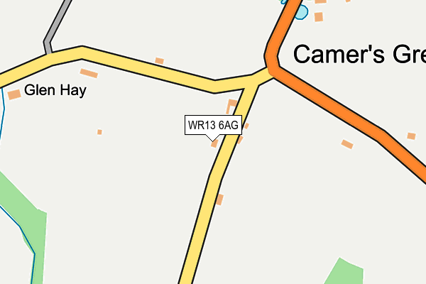 WR13 6AG map - OS OpenMap – Local (Ordnance Survey) WR13 6AG map - OS OpenMap – Local (Ordnance Survey)