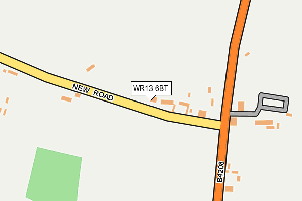 WR13 6BT map - OS OpenMap – Local (Ordnance Survey)