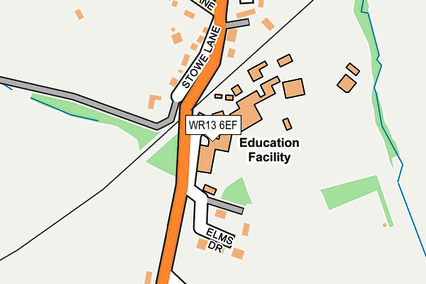 WR13 6EF map - OS OpenMap – Local (Ordnance Survey) WR13 6EF map - OS OpenMap – Local (Ordnance Survey)