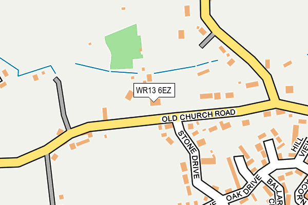 WR13 6EZ map - OS OpenMap – Local (Ordnance Survey) WR13 6EZ map - OS OpenMap – Local (Ordnance Survey)