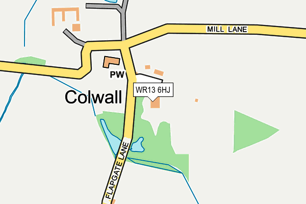 WR13 6HJ map - OS OpenMap – Local (Ordnance Survey) WR13 6HJ map - OS OpenMap – Local (Ordnance Survey)
