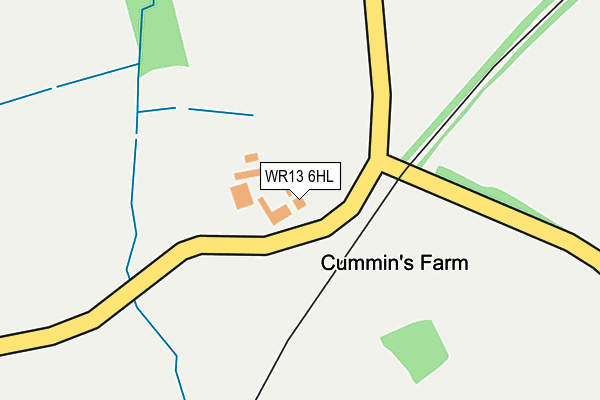 WR13 6HL map - OS OpenMap – Local (Ordnance Survey) WR13 6HL map - OS OpenMap – Local (Ordnance Survey)