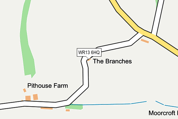 WR13 6HQ map - OS OpenMap – Local (Ordnance Survey) WR13 6HQ map - OS OpenMap – Local (Ordnance Survey)