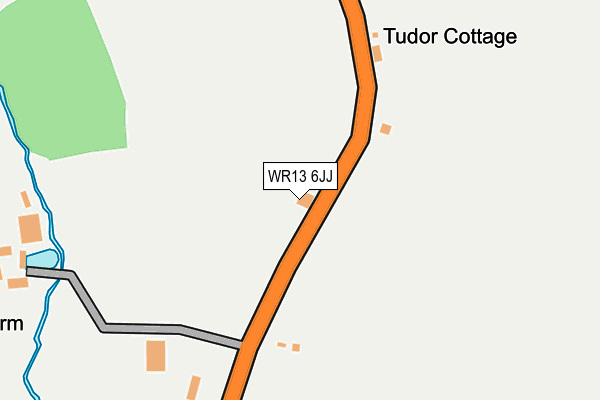 WR13 6JJ map - OS OpenMap – Local (Ordnance Survey) WR13 6JJ map - OS OpenMap – Local (Ordnance Survey)