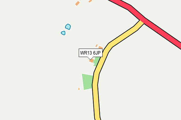 WR13 6JP map - OS OpenMap – Local (Ordnance Survey) WR13 6JP map - OS OpenMap – Local (Ordnance Survey)