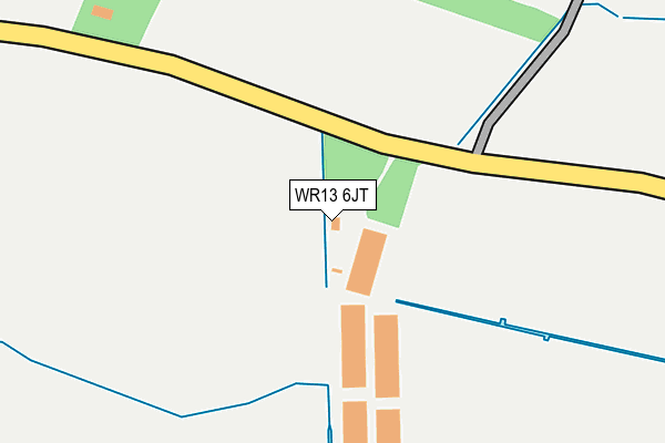 WR13 6JT map - OS OpenMap – Local (Ordnance Survey) WR13 6JT map - OS OpenMap – Local (Ordnance Survey)
