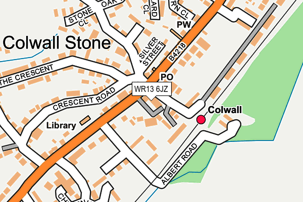 WR13 6JZ map - OS OpenMap – Local (Ordnance Survey) WR13 6JZ map - OS OpenMap – Local (Ordnance Survey)