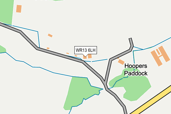 WR13 6LH map - OS OpenMap – Local (Ordnance Survey) WR13 6LH map - OS OpenMap – Local (Ordnance Survey)