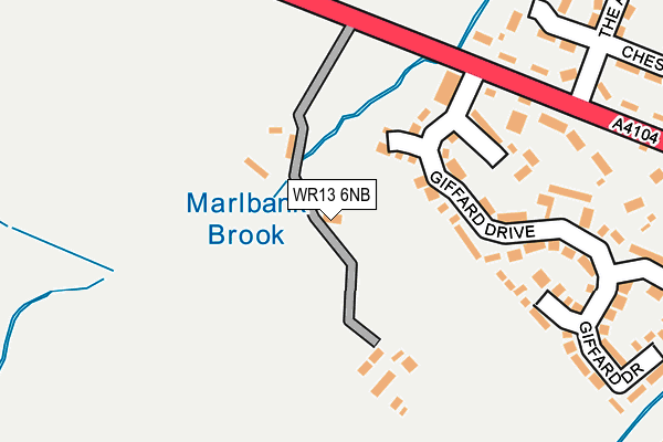 WR13 6NB map - OS OpenMap – Local (Ordnance Survey) WR13 6NB map - OS OpenMap – Local (Ordnance Survey)