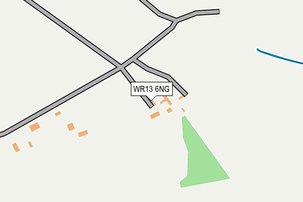 WR13 6NG map - OS OpenMap – Local (Ordnance Survey)