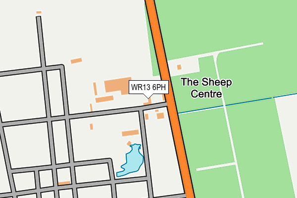 WR13 6PH map - OS OpenMap – Local (Ordnance Survey) WR13 6PH map - OS OpenMap – Local (Ordnance Survey)