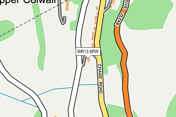 WR13 6PW map - OS OpenMap – Local (Ordnance Survey) WR13 6PW map - OS OpenMap – Local (Ordnance Survey)