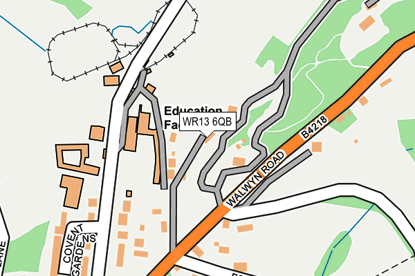 WR13 6QB map - OS OpenMap – Local (Ordnance Survey) WR13 6QB map - OS OpenMap – Local (Ordnance Survey)
