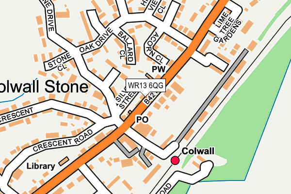 WR13 6QG map - OS OpenMap – Local (Ordnance Survey) WR13 6QG map - OS OpenMap – Local (Ordnance Survey)