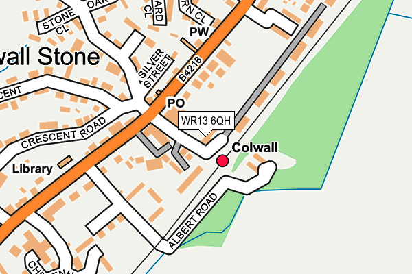 WR13 6QH map - OS OpenMap – Local (Ordnance Survey) WR13 6QH map - OS OpenMap – Local (Ordnance Survey)