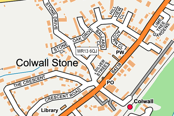 WR13 6QJ map - OS OpenMap – Local (Ordnance Survey)