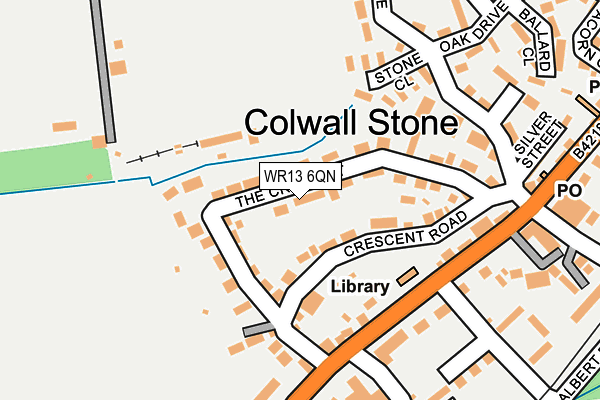 WR13 6QN map - OS OpenMap – Local (Ordnance Survey) WR13 6QN map - OS OpenMap – Local (Ordnance Survey)