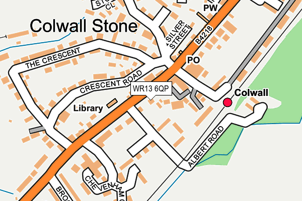 WR13 6QP map - OS OpenMap – Local (Ordnance Survey) WR13 6QP map - OS OpenMap – Local (Ordnance Survey)