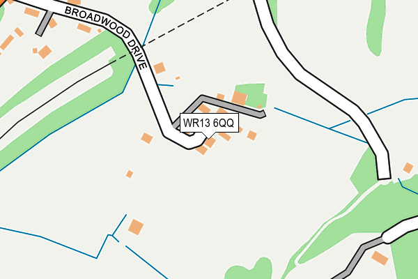 WR13 6QQ map - OS OpenMap – Local (Ordnance Survey) WR13 6QQ map - OS OpenMap – Local (Ordnance Survey)