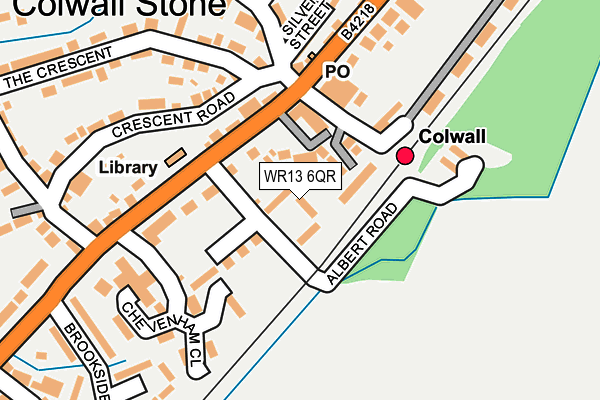 WR13 6QR map - OS OpenMap – Local (Ordnance Survey) WR13 6QR map - OS OpenMap – Local (Ordnance Survey)