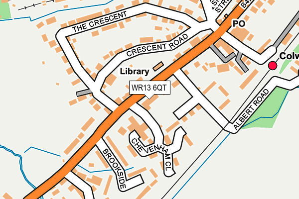 WR13 6QT map - OS OpenMap – Local (Ordnance Survey) WR13 6QT map - OS OpenMap – Local (Ordnance Survey)