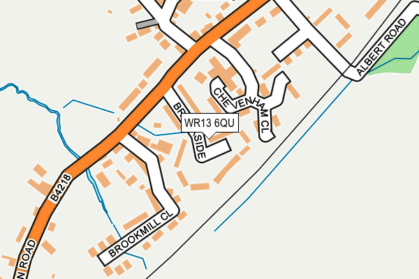 WR13 6QU map - OS OpenMap – Local (Ordnance Survey) WR13 6QU map - OS OpenMap – Local (Ordnance Survey)