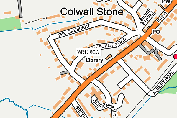 WR13 6QW map - OS OpenMap – Local (Ordnance Survey) WR13 6QW map - OS OpenMap – Local (Ordnance Survey)