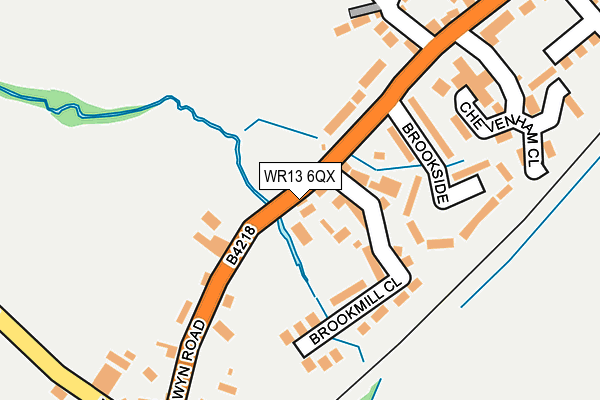 WR13 6QX map - OS OpenMap – Local (Ordnance Survey) WR13 6QX map - OS OpenMap – Local (Ordnance Survey)