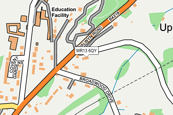 WR13 6QY map - OS OpenMap – Local (Ordnance Survey) WR13 6QY map - OS OpenMap – Local (Ordnance Survey)