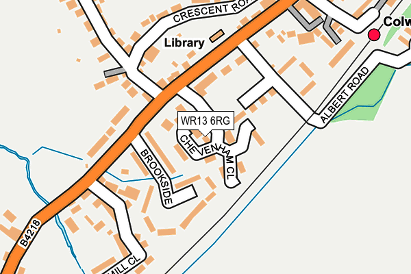 WR13 6RG map - OS OpenMap – Local (Ordnance Survey) WR13 6RG map - OS OpenMap – Local (Ordnance Survey)