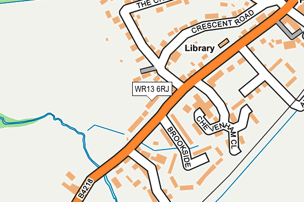WR13 6RJ map - OS OpenMap – Local (Ordnance Survey) WR13 6RJ map - OS OpenMap – Local (Ordnance Survey)