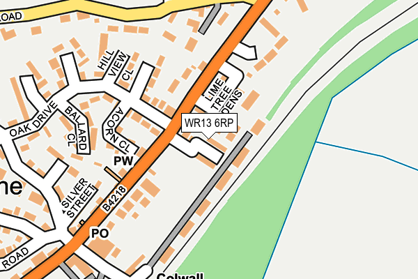 WR13 6RP map - OS OpenMap – Local (Ordnance Survey) WR13 6RP map - OS OpenMap – Local (Ordnance Survey)