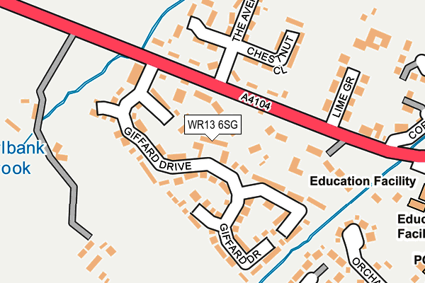 WR13 6SG map - OS OpenMap – Local (Ordnance Survey) WR13 6SG map - OS OpenMap – Local (Ordnance Survey)